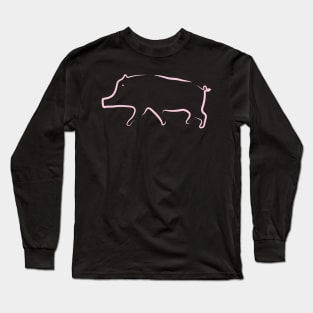 Wildschwein Tier Long Sleeve T-Shirt